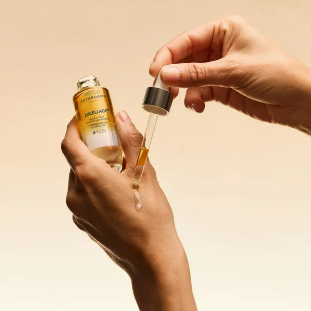 Двухфазна нічна олія для обличчя - Institut Esthederm Excellage Chrono Repair 2