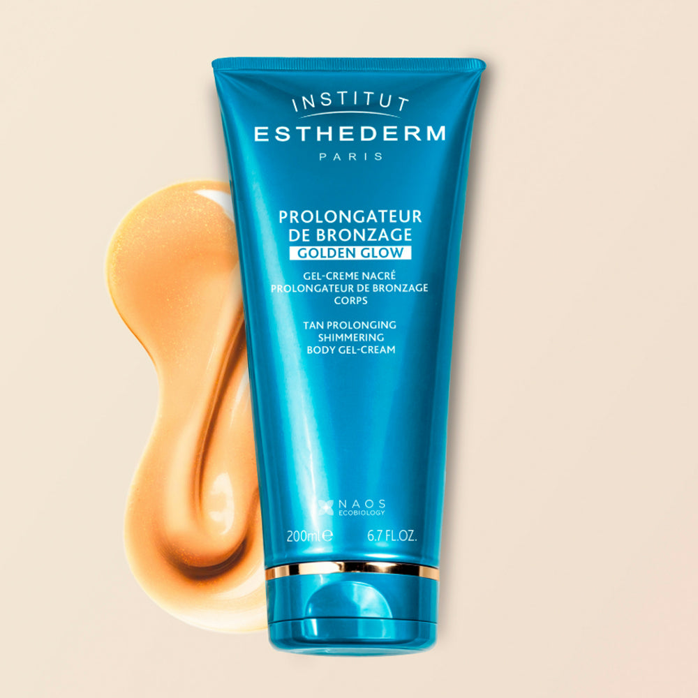 Гель-крем для продления загара с шиммером - Institut Esthederm Golden Glow Shimmering Body Gel-Cream