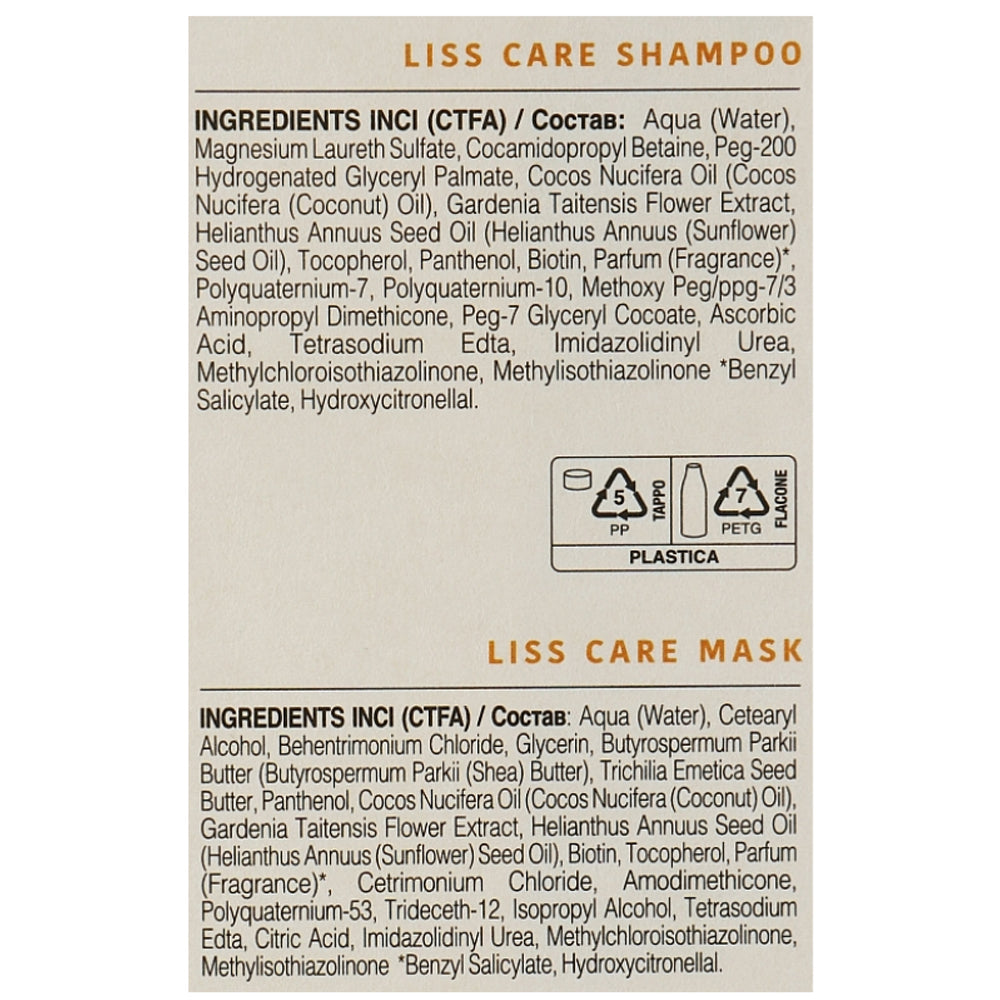 Набір для прямого волосся - Kaaral Maraes Liss Care Travel Kit