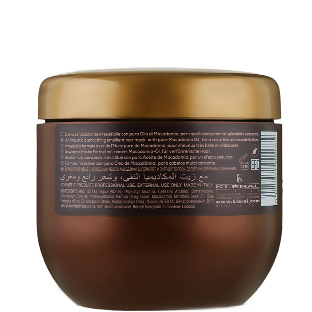Kleral System Macadamia Silky Mask - Маска-шелк с маслом макадамии