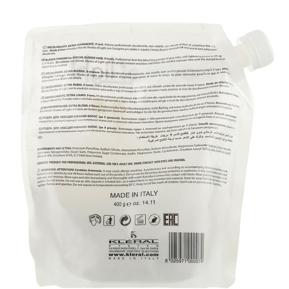 Пудра для знебарвлення (до 9 рівнів) - Kleral System Blonde Star Powder