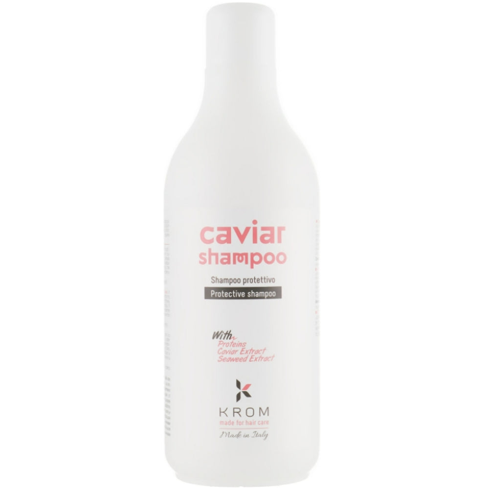 Шампунь захисний з протеїнами, екстрактами ікри та морських водоростей - Krom Caviar Shampoo