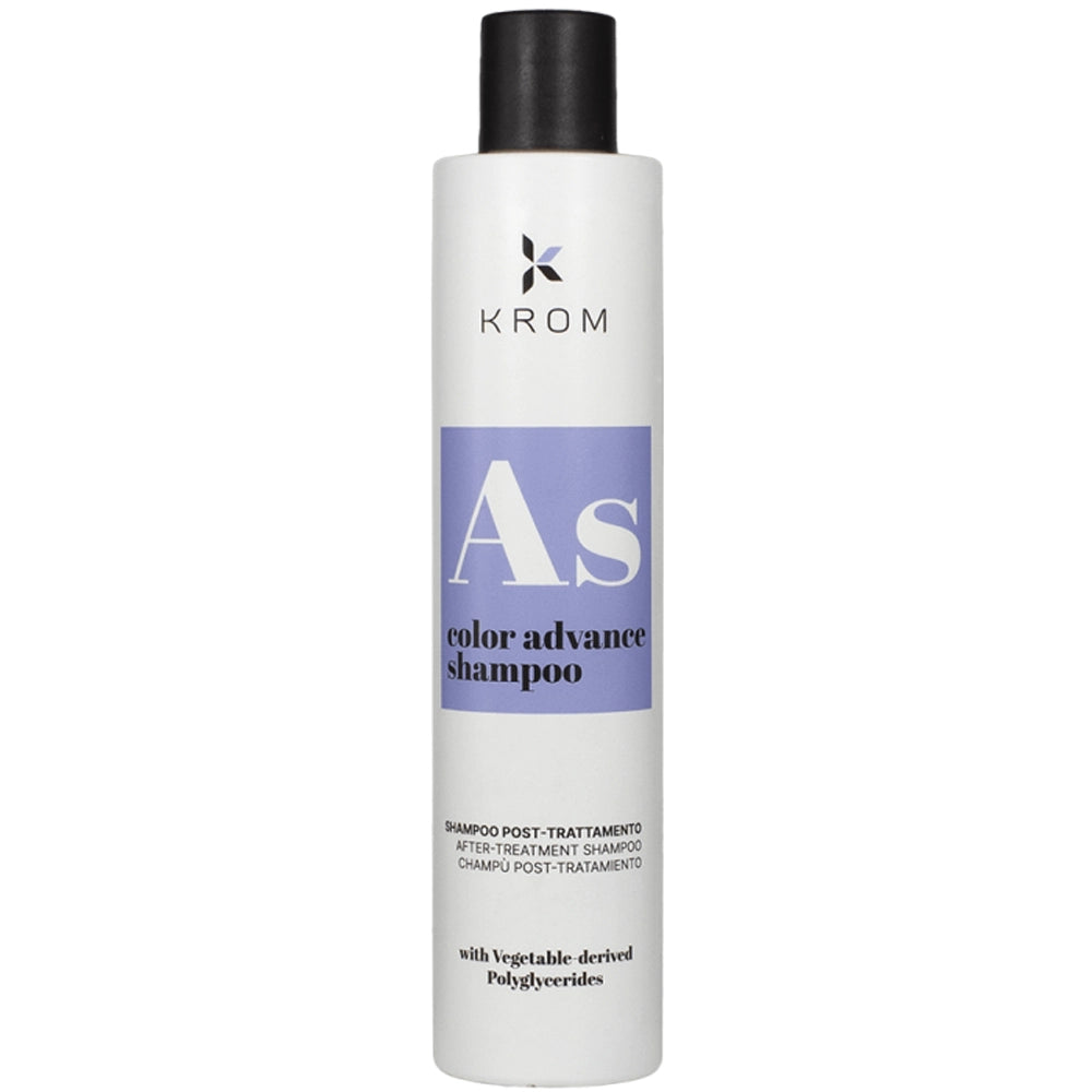 Шампунь поддерживающий цвет с полиглицеридами растительного происхождения - Krom Color Advance Shampoo