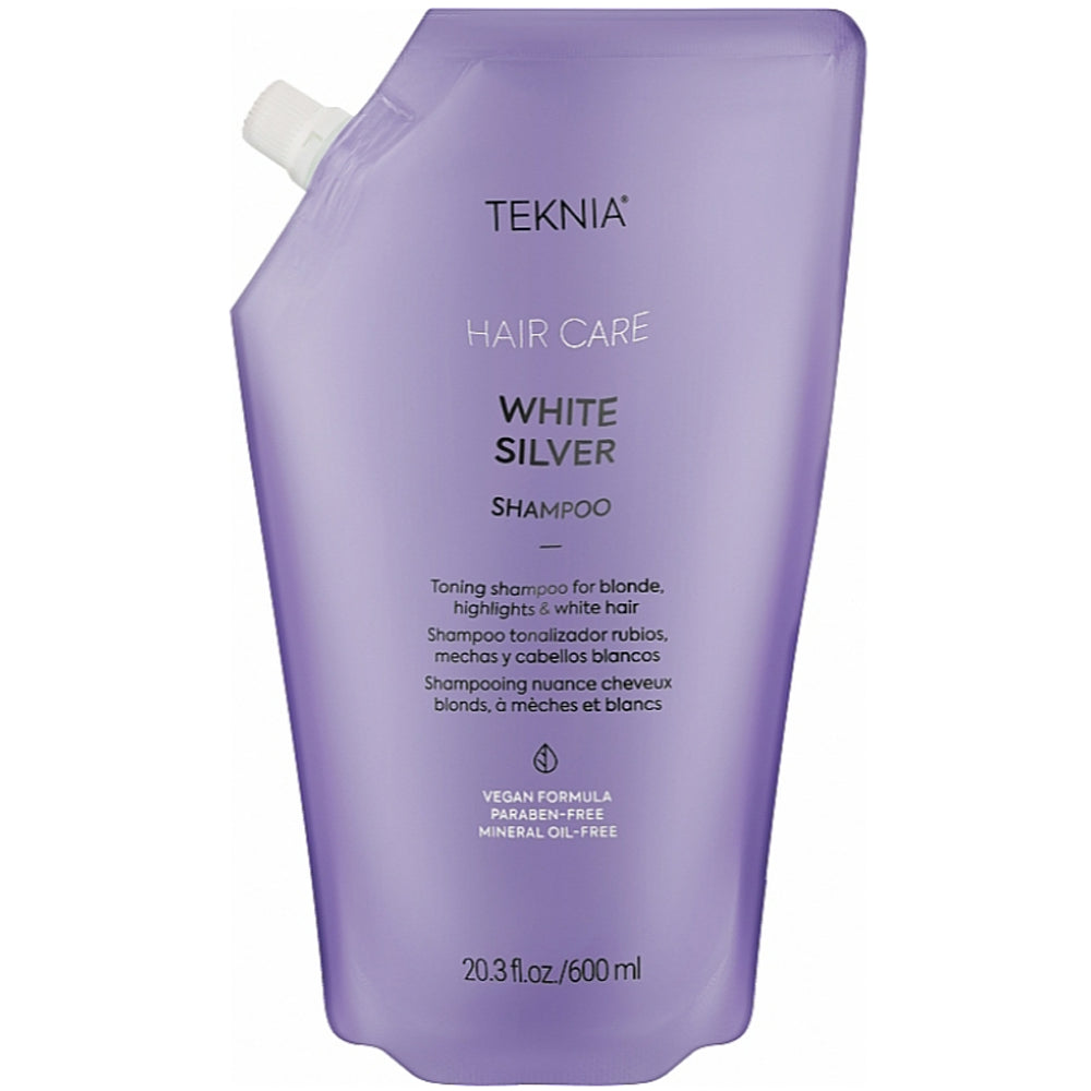 Тонуючий шампунь для нейтралізації жовтизни - Lakme Teknia White Silver Shampoo