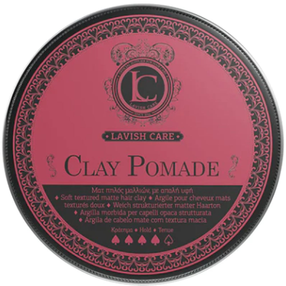 М’яка глиняна помада сильної фіксації - Lavish Care Clay Pomade Soft Pomade With Strong Hold
