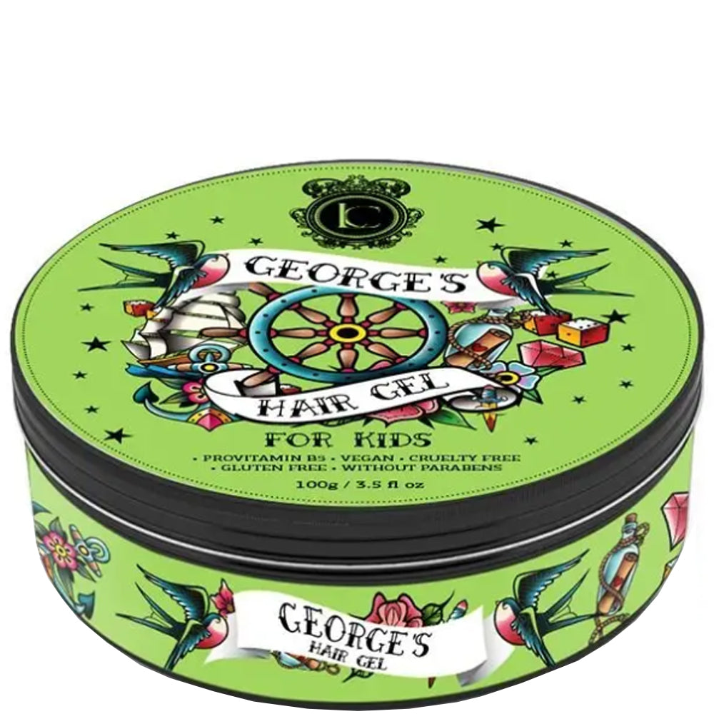 Детский гель для стайлинга волос сильной фиксации зеленое яблоко - Lavish Care Kids Pomade Georges Hair Gel