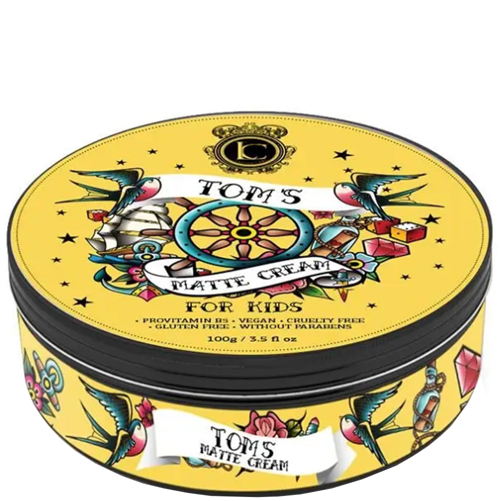 Детская матовая паста для стайлинга волос сильной фиксации банан - Lavish Care Kids Pomade Tom&