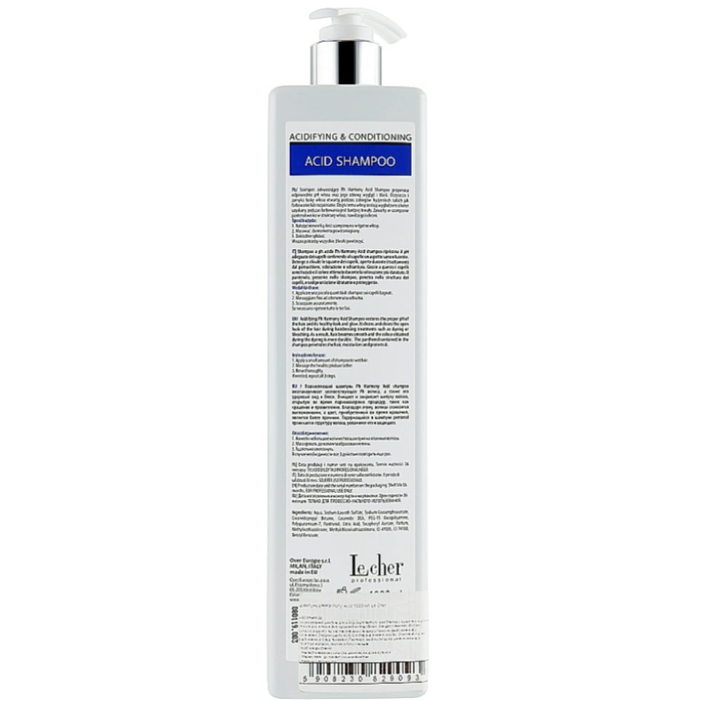 LeCher Professional PH Harmony Acid Shampoo - Шампунь после окрашивания волос