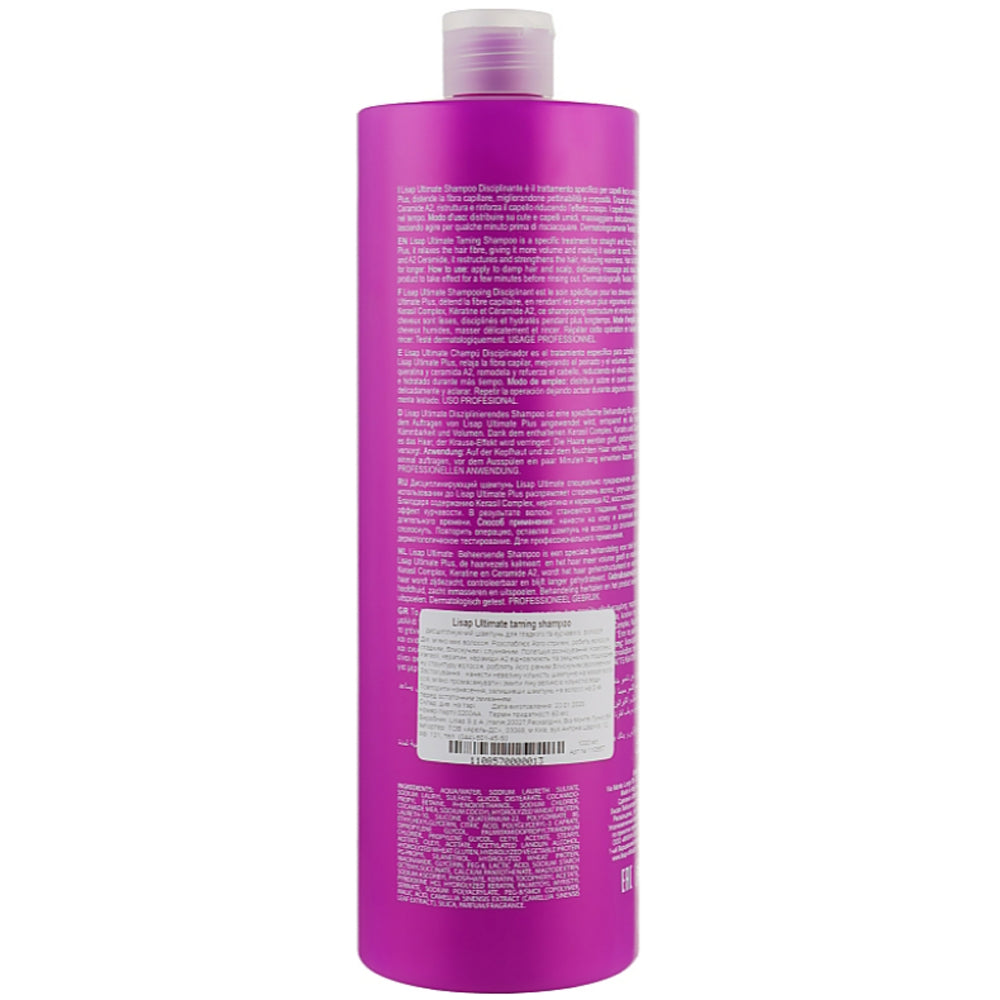 Дисциплінуючий шампунь - Lisap Ultimate K Maintaining Shampoo
