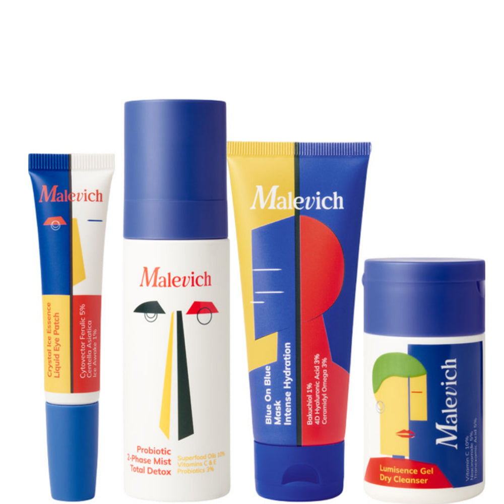 Подарочный набор для сухой и нормальной кожи - Malevich Hydrate Glow Kit