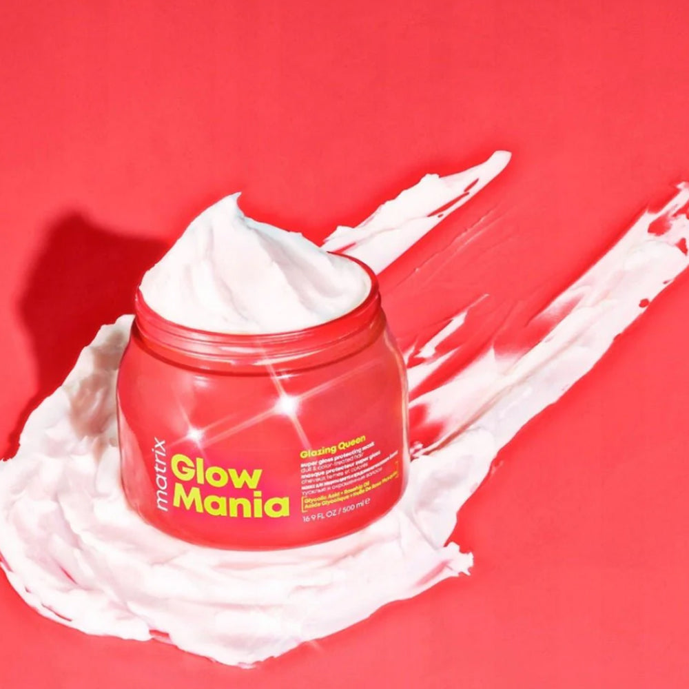 Маска с эффектом ламинирования для защиты цвета - Matrix Glow Mania Glazing Queen Mask
