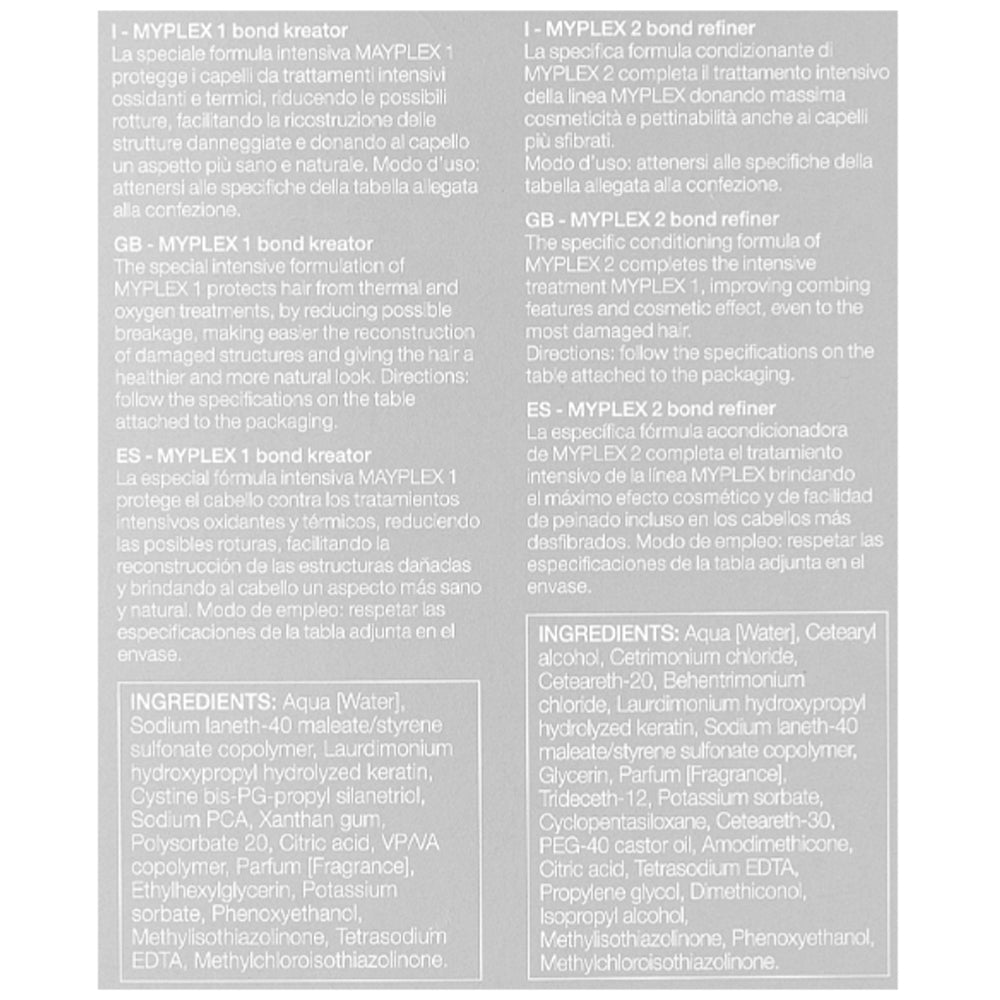 BBcos Myplex Repair & Shine Kit - Набор для улучшения структуры волос