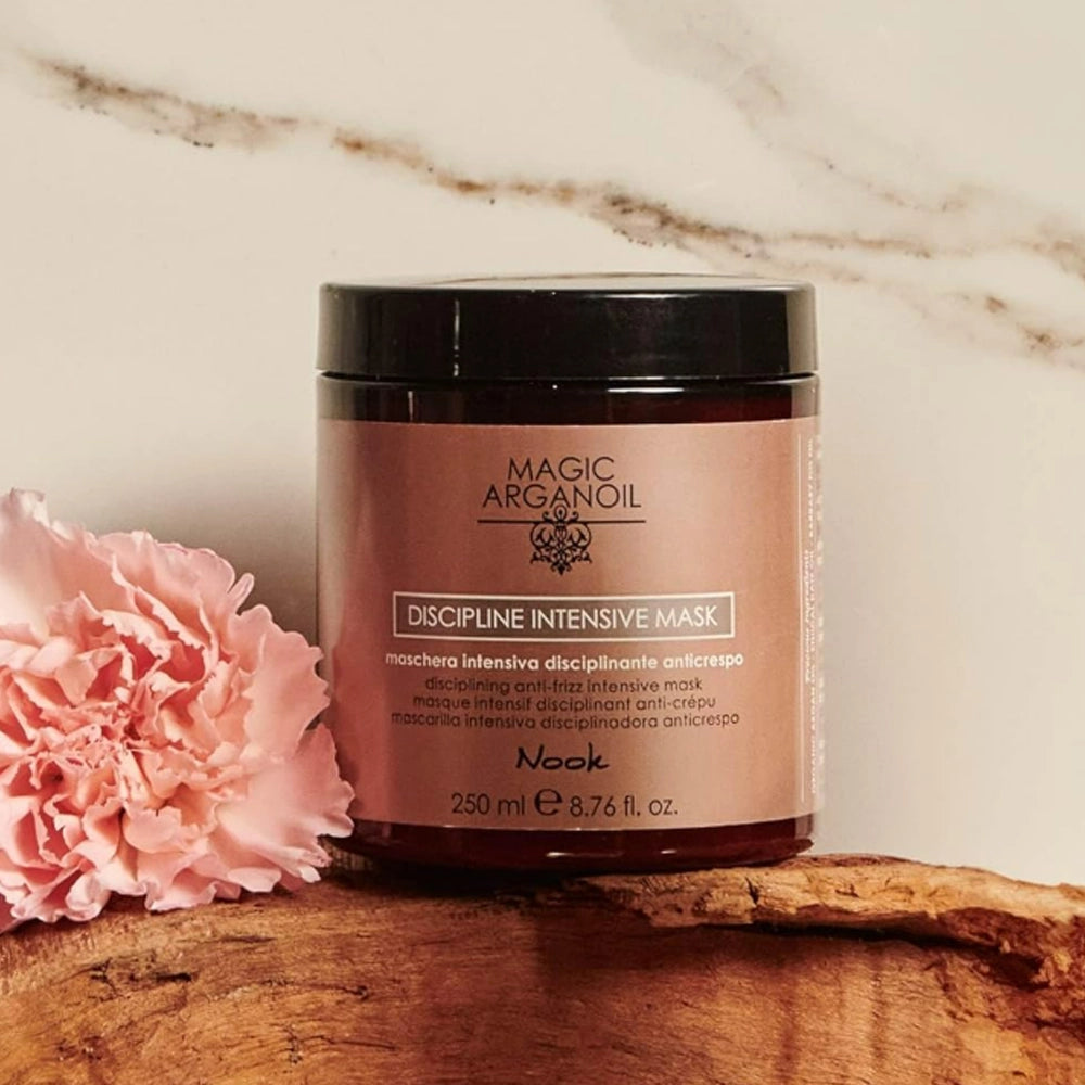 Інтенсивна маска для гладкості жорсткого і щільного волосся - Nook Magic Arganoil Discipline 5