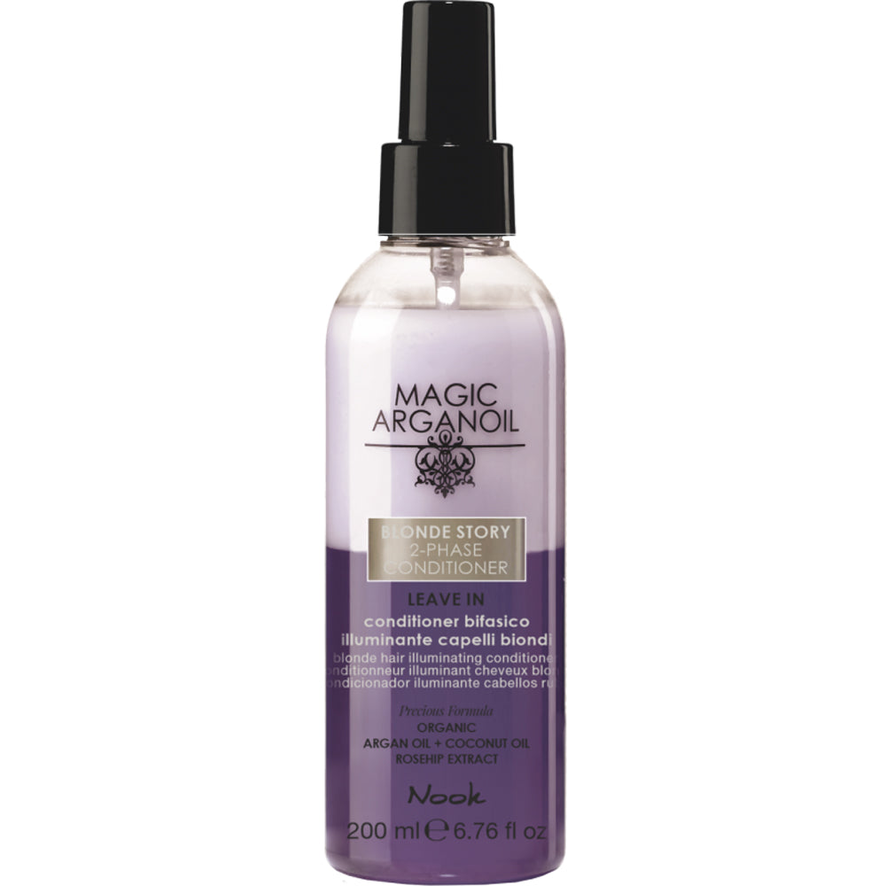 Двухфазный несмываемый кондиционер для волос - Nook Magic Arganoil Ritual Blonde 2-Phase Conditioner