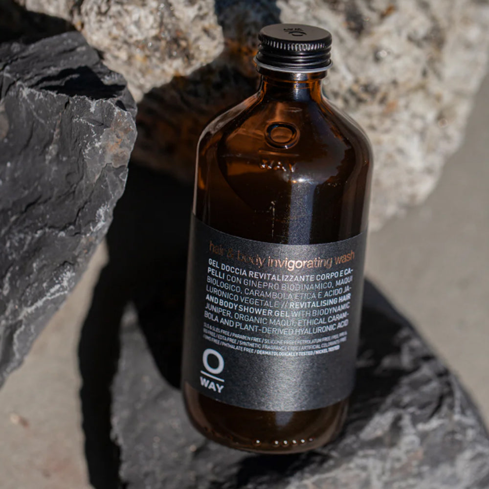 Oway Men Hair & Body Invigorating Wash - Гель-енергетик для душа