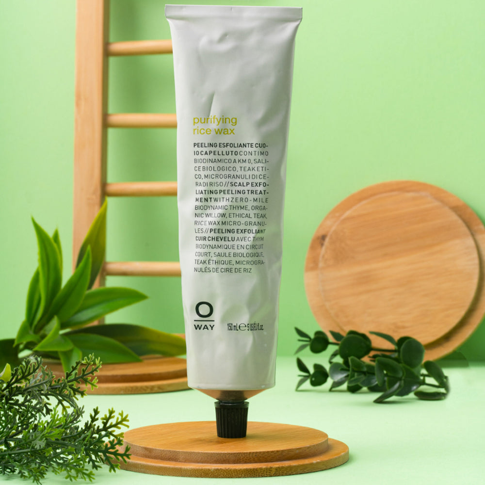 Oway Purifying Rice Wax - Очищуючий пілінг з мікрогранулами рисового воску проти лупи