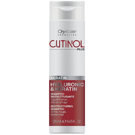 Шампунь з кератином для відновлення волосся - Oyster Cutinol Plus Hyaluronic & Keratin Shampoo
