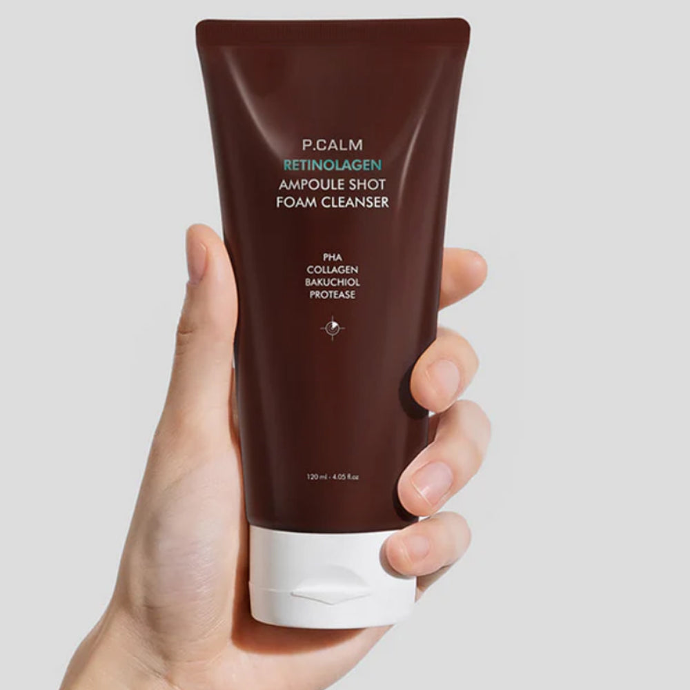Очищающая пенка - P.Calm Retinolagen Ampoule Shot Foam Cleanser
