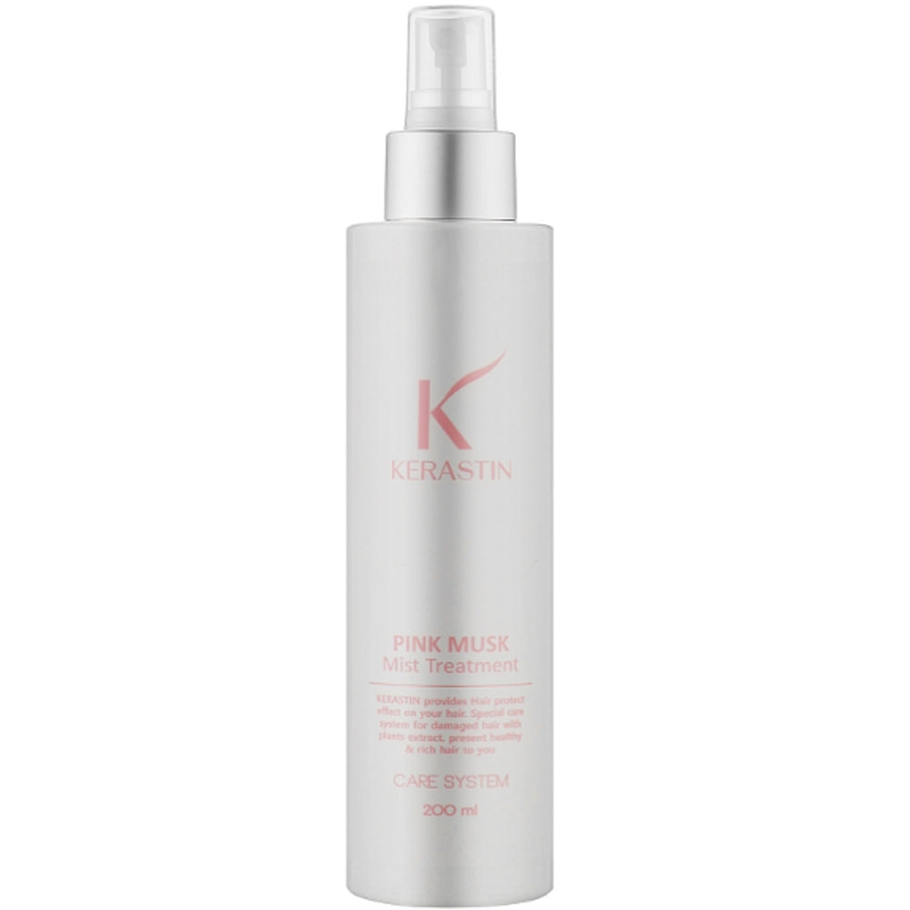 Лечебный шейк для реставрации волос - PL Cosmetic Kerastin Pink Musk Mist Treatment