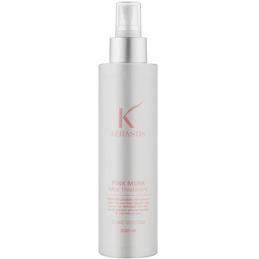 Лікувальний шейк для реставрації волосся - PL Cosmetic Kerastin Pink Musk Mist Treatment