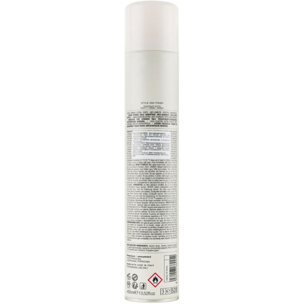 Спрей для укладки волосся - Previa Style & Finish Extra Firm Hairspray склад