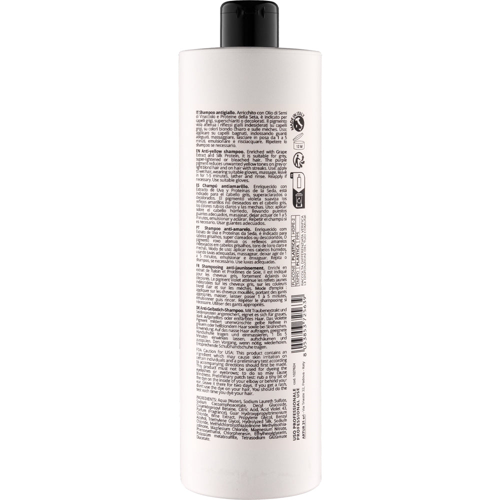 Шампунь для нейтралізації жовтих відтінків - Puring 09 Blonde Resolve Silver Shampoo