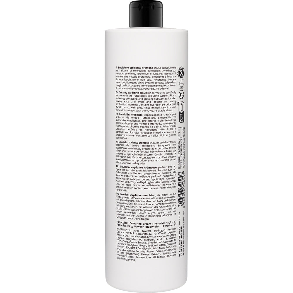 Окислювальна емульсія 6% - Puring Tuttocolors Creamy Activator 20 Vol 1000 мл склад