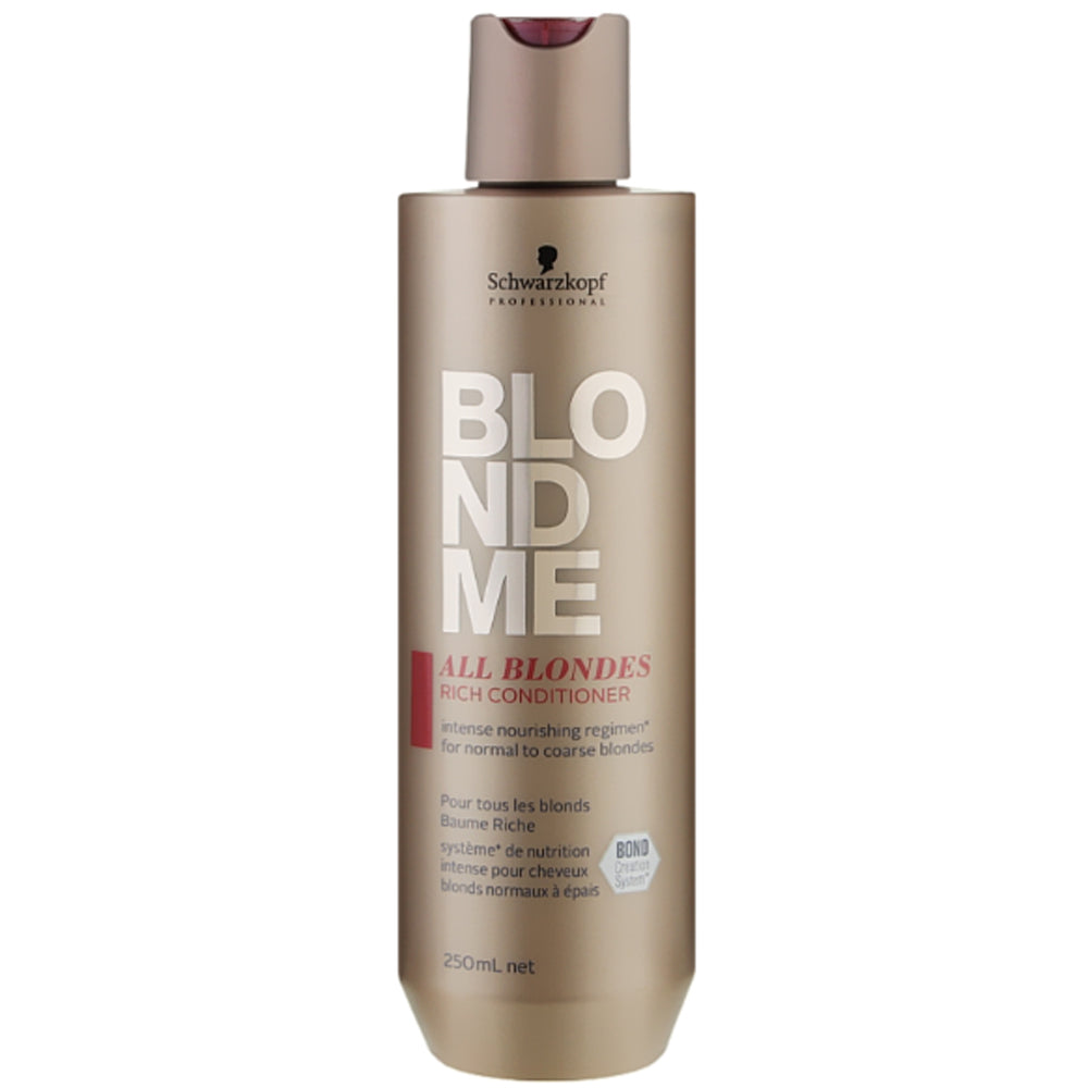 Питательный кондиционер для волос - Schwarzkopf BlondMe Bond Repair Nourishing Conditioner