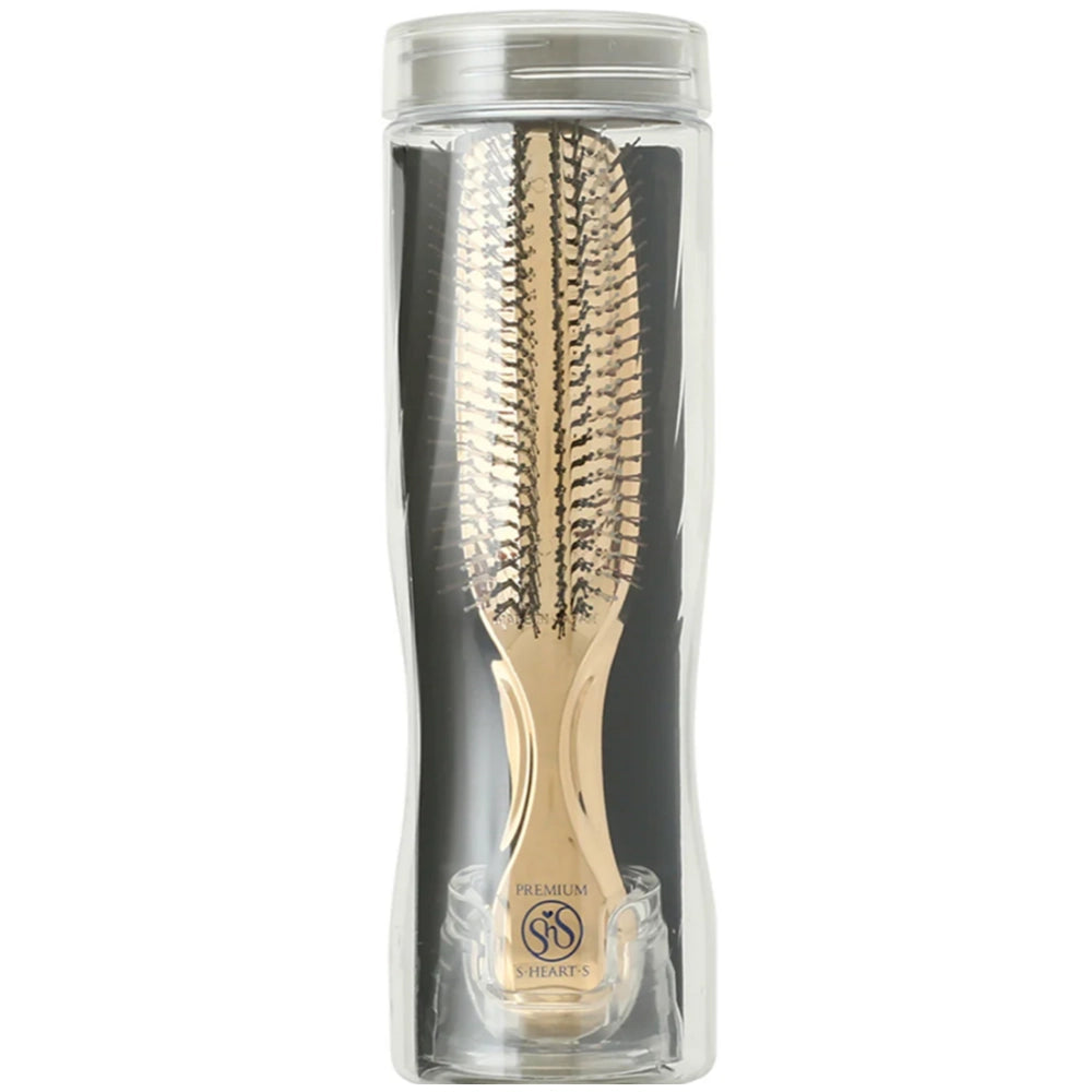 Гребінець для волосся - S-Heart-S Scalp Brush Premium Long Champagne Gold 3