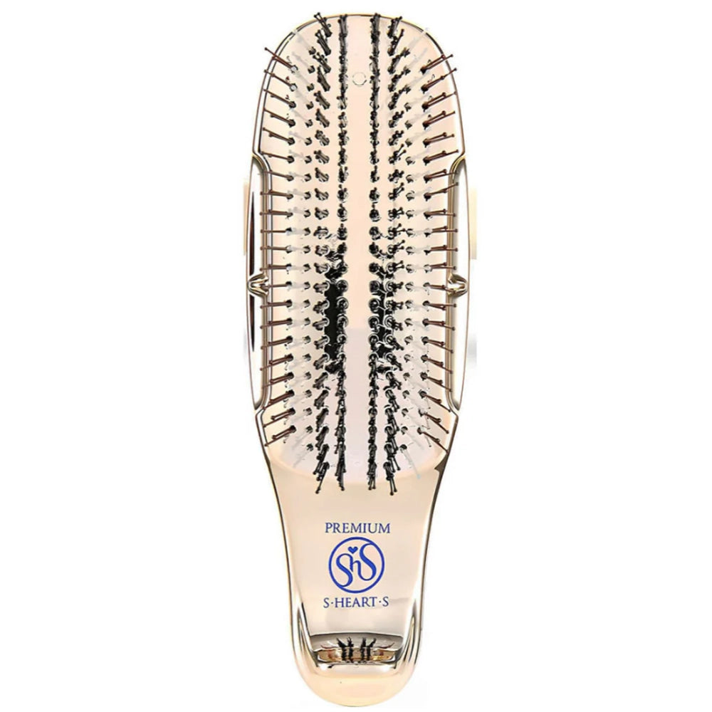 Гребінець для волосся - S-Heart-S Scalp Brush Premium Short Champagne Gold