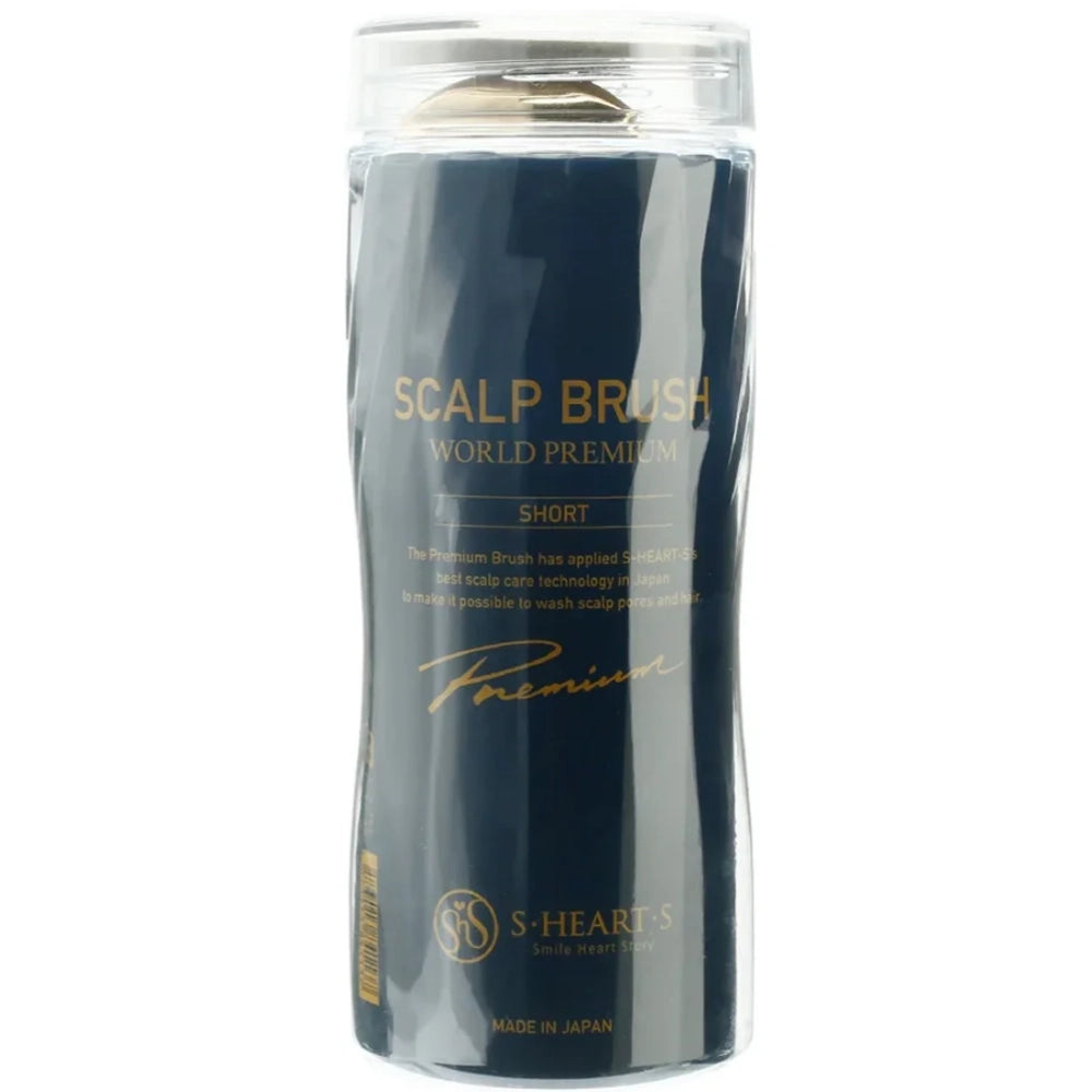 Гребінець для волосся - S-Heart-S Scalp Brush Premium Short Champagne Gold упаковка
