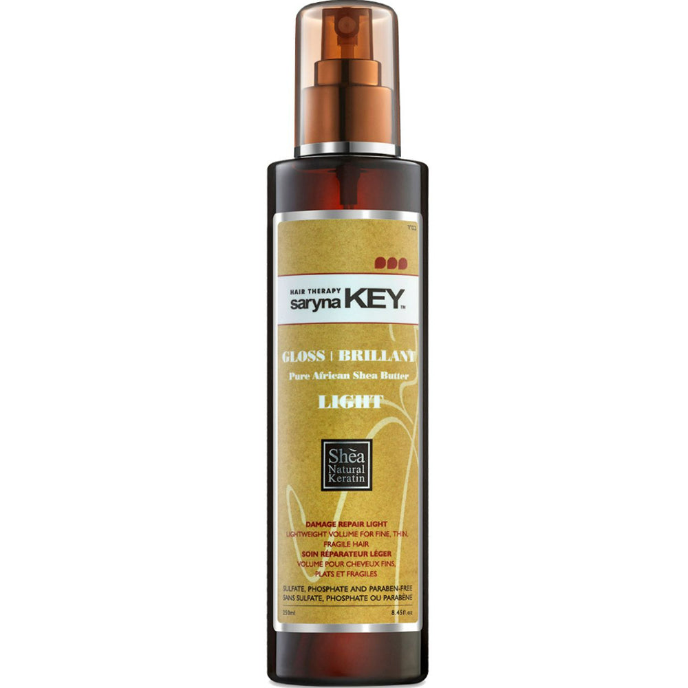 Спрей-блеск с маслом Ши для волос облегченная форма - Saryna Key Damage Repair Light Oil Pure African Shea Butter