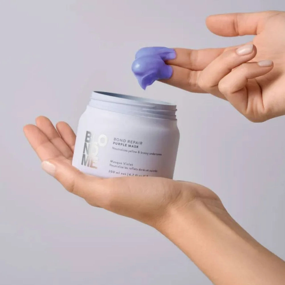 Фиолетовая маска для волос - Schwarzkopf BlondMe Bond Repair Purple Mask