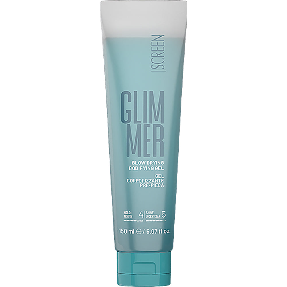 Флюїдний гель для блиску волосся з вологим ефектом - Screen Control Glimmer Blow Drying Bodifying Gel