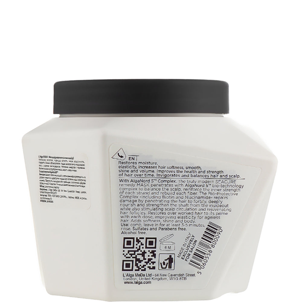 Восстанавливающая маска интенсивного действия для волос - L’Alga SeaCure Hair Mask