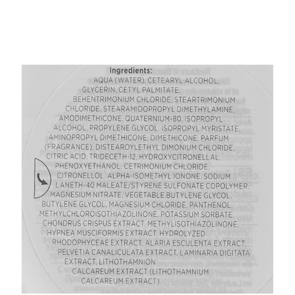 Восстанавливающая маска интенсивного действия для волос - L’Alga SeaCure Hair Mask