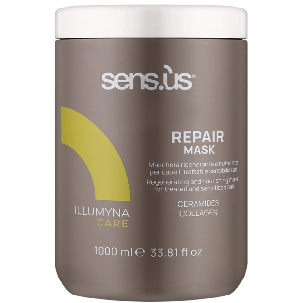 Відновлююча маска для пошкодженого волосся - Sens.ùs Illumyna Care Repair Mask 1000 мл