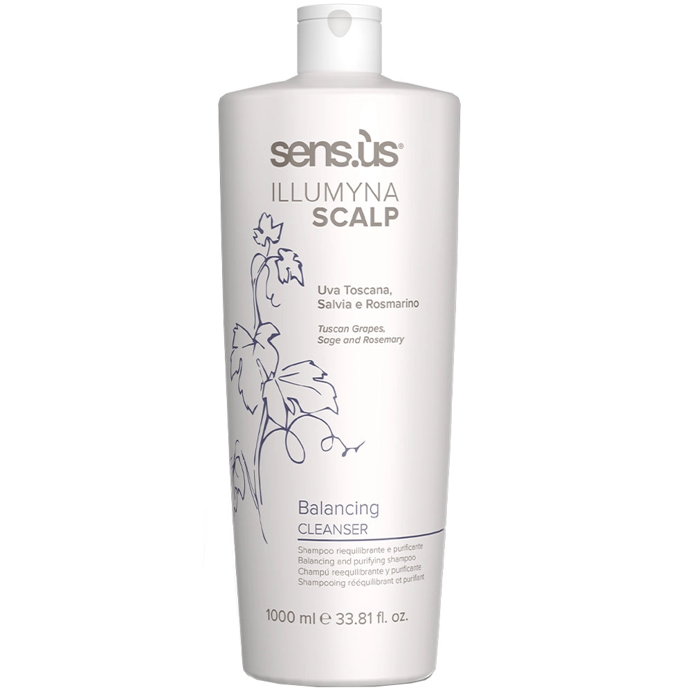 Шампунь для жирної шкіри голови - Sens.ùs Illumyna Scalp Balancing Cleanser 1000 мл