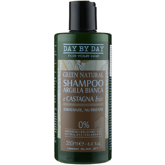 Alan Jey Green Natural  Shampoo Castagna - Шампунь з білою глиною і каштаном