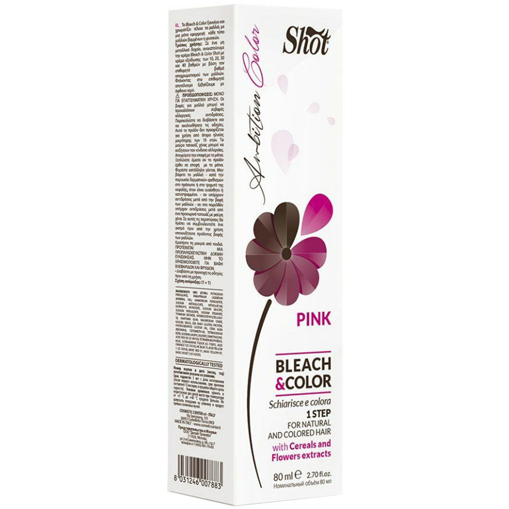 Shot Ambition Color Bleach & Color 80 ml - Знебарвлюючий крем з пігментом 80 мл