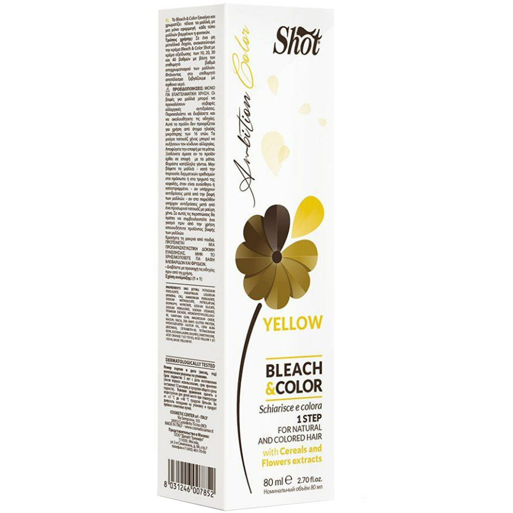 Shot Ambition Color Bleach & Color 80 ml - Знебарвлюючий крем з пігментом 80 мл