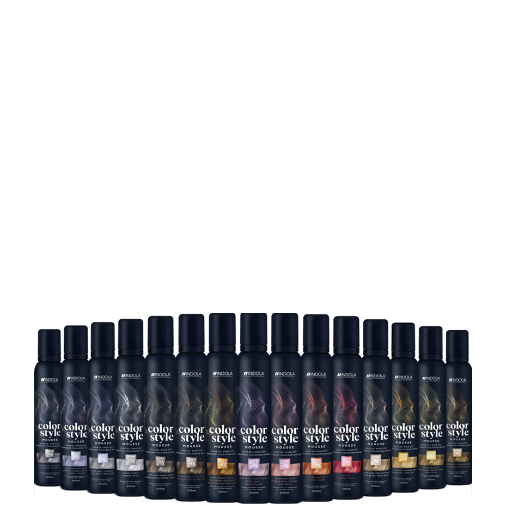 Indola Color Style Mousse - Оттеночный мусс для волос с фиксацией