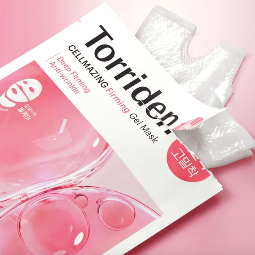 Укрепляющая маска для минимизации пор и морщин на лице - Torriden Cellmazing Firming Gel Mask