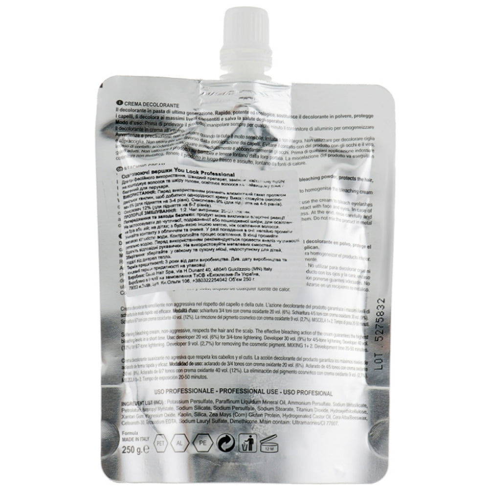 Освітлюючі вершки - You Look Professional Hair Bleaching Cream склад