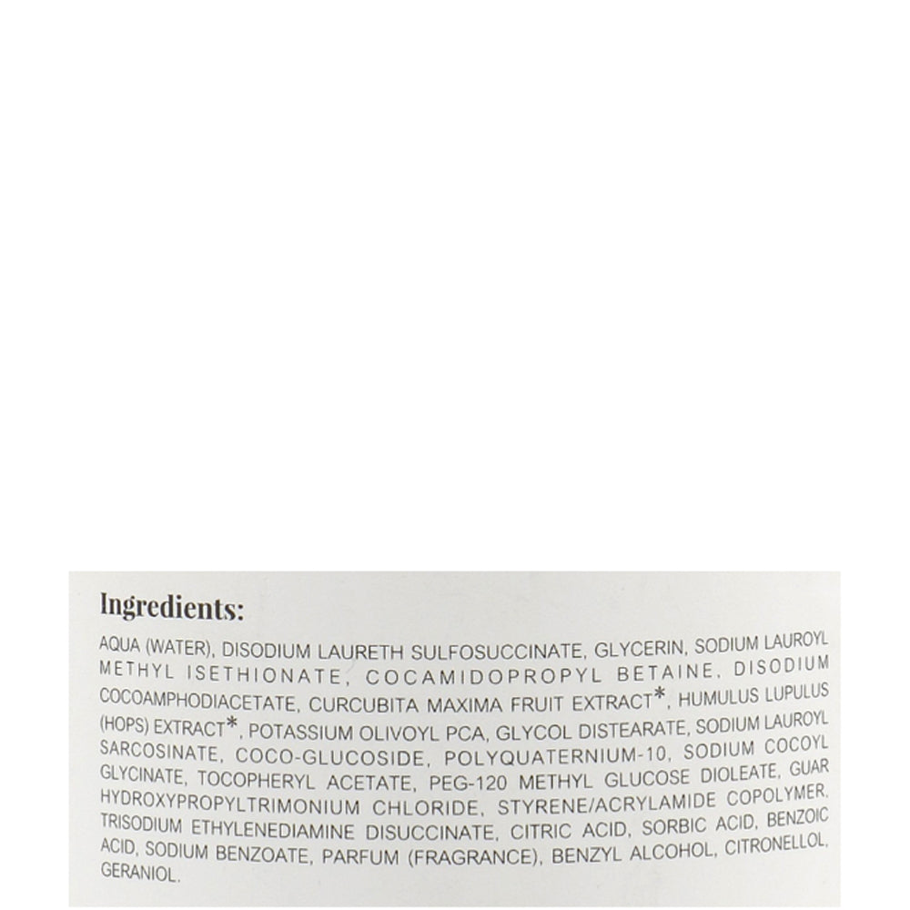 Шампунь для гладкости прямых и непослушных волос - Nook Beauty Family Zucca & Luppolo Shampoo