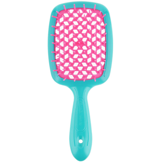 Гребінець для волосся синій з рожевим - Janeke Superbrush The Original Italian Blue&Pink