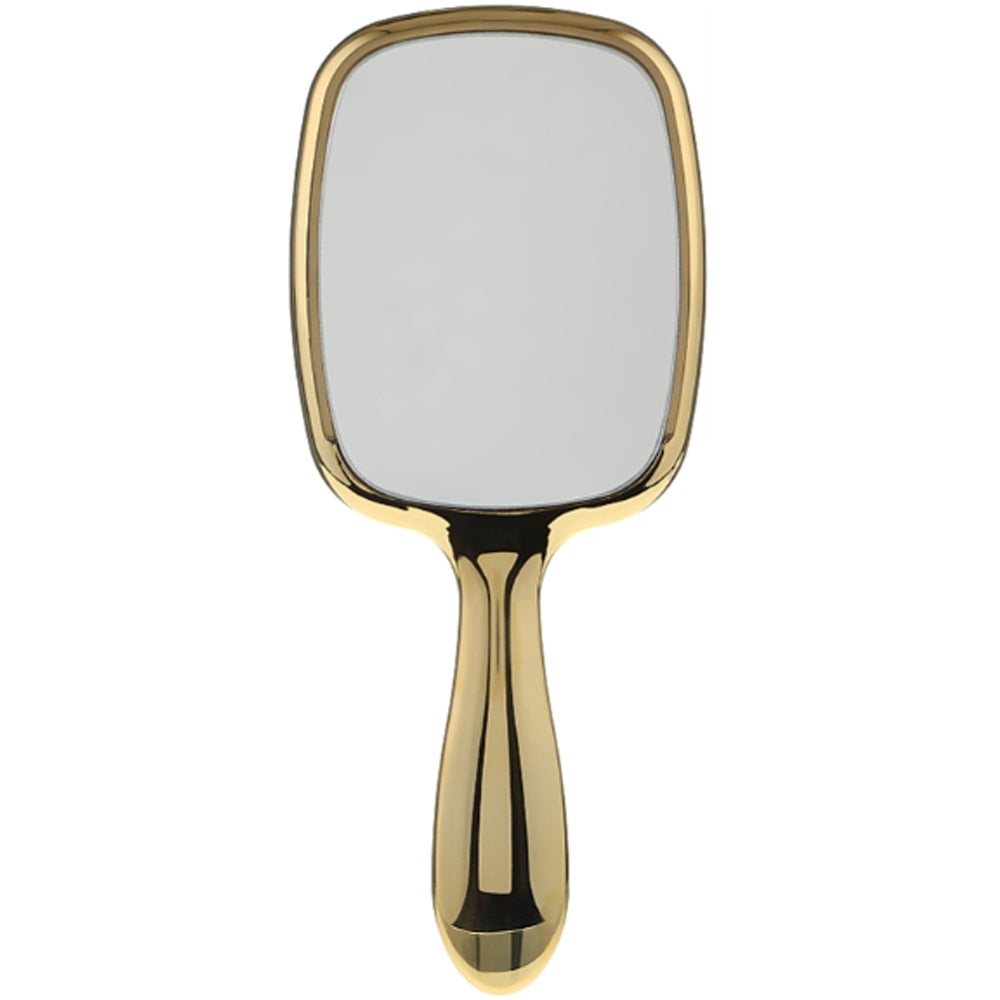 Расческа для волос с зеркалом золотой - Janeke Hairbrush With Mirror Gold