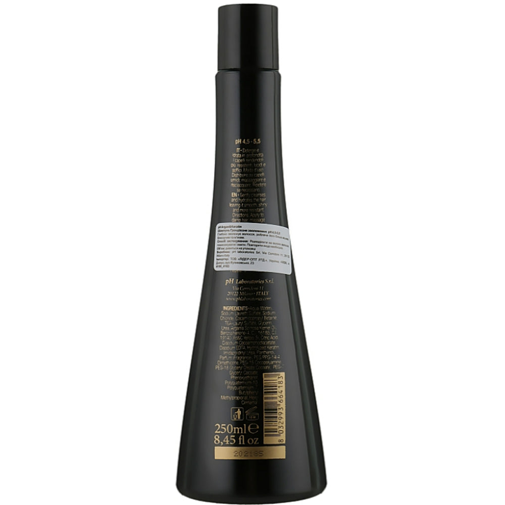 Шампунь для волосся - pH Laboratories Argan&Keratin Shampoo склад
