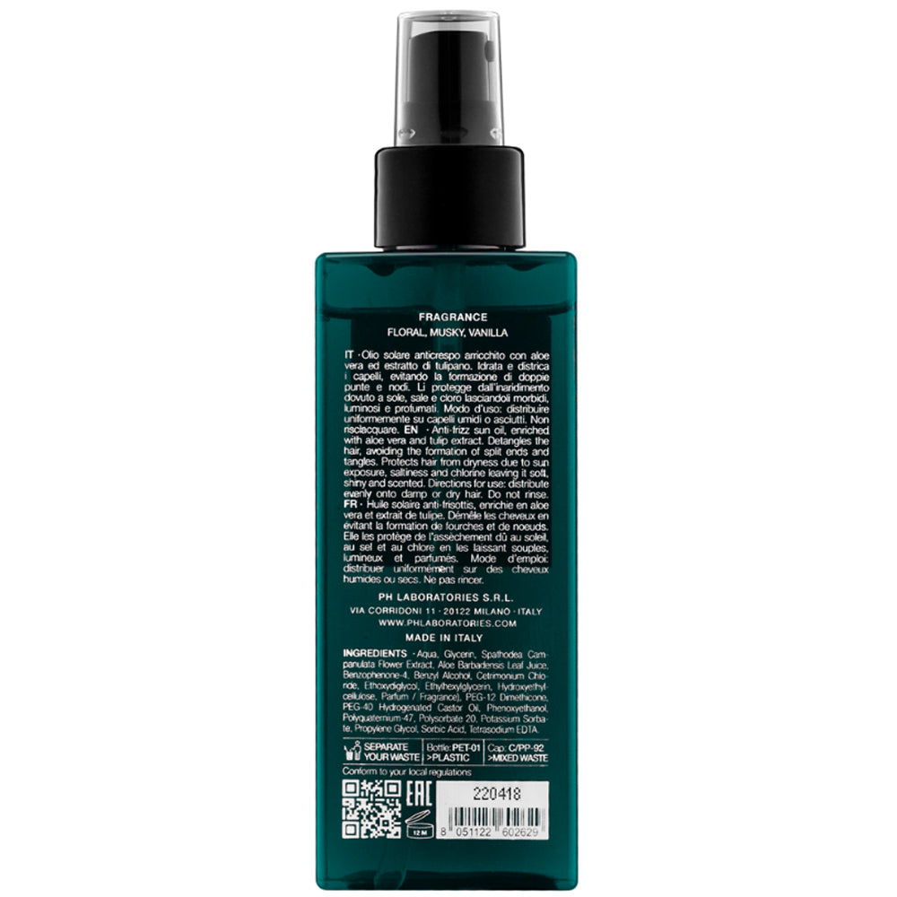 Сонцезахисне антифриз-масло для волосся - pH Laboratories Sun Care склад