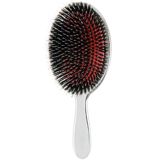 Щітка для волосся з натуральною щетиною - Janeke Silver Hairbrush XL
